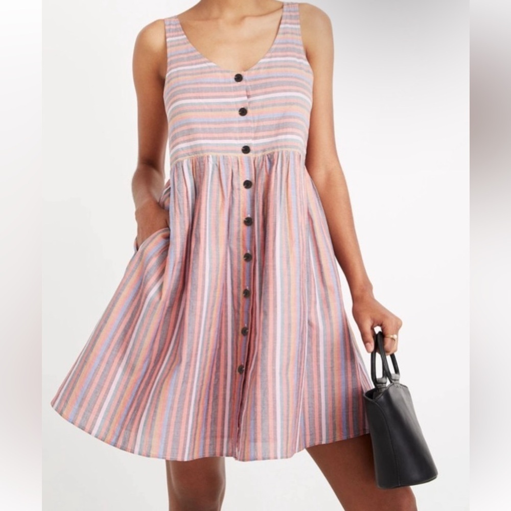 MADEWELL SUNDRESS Sleeveless Button front NWT sz XL - Picture 1 of 7